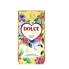 Чай "DOLCE" 25ф/п*2г зел. з шмат."Ginger Mint"  (конверт)_15 шт/ящ